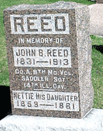 Headstone of John B. Reed