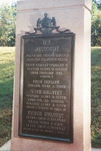 8th Missouri Marker at Vicksburg