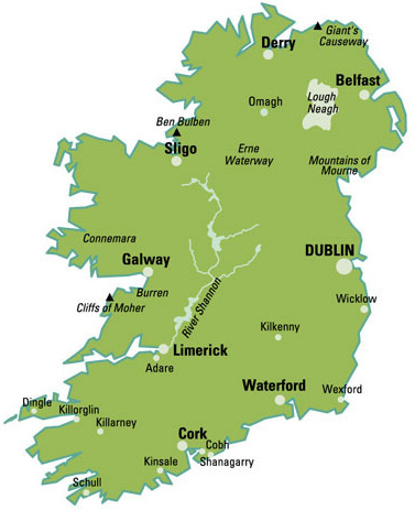 Map Of Ireland